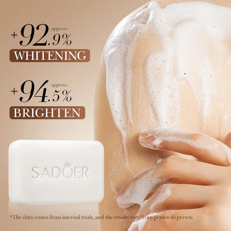 SADOER Niacinamide Arbutin Facial Soap - Moisturizing Brightening Bar