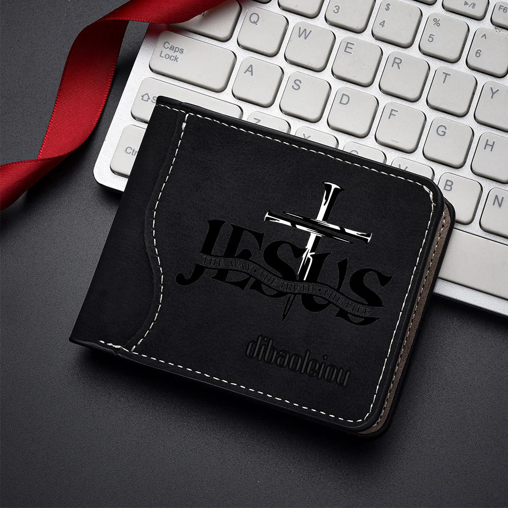 Men's Fashion Short Wallet PU Leather Multiple Card Slots High-Quality Personalized Soft Leather Wallet