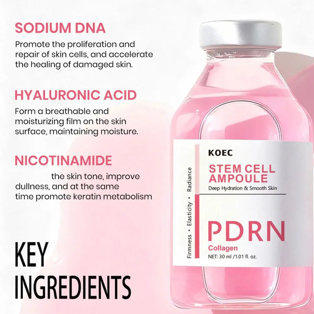 PDRN Salmon DNA Ampoule Face Serum Advanced Deep Repair Skin Barrier Serum For Face Firming Brightening Facial Skin Care 30ml