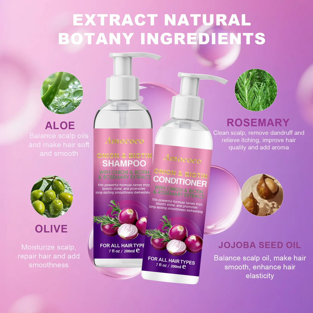 Amococo Shampoo and Conditioner Set - 2 x 200ml Hair Care Duo