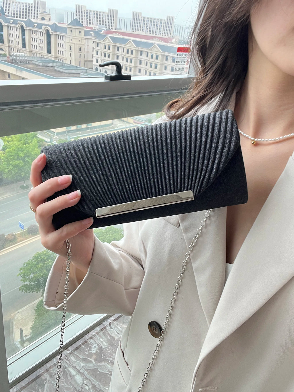 Fashion Elegant Clutch Bag New 2026 Hot Selling Chain Dinner Bag Bride Bridesmaid Lady Handbag Factory Outlet