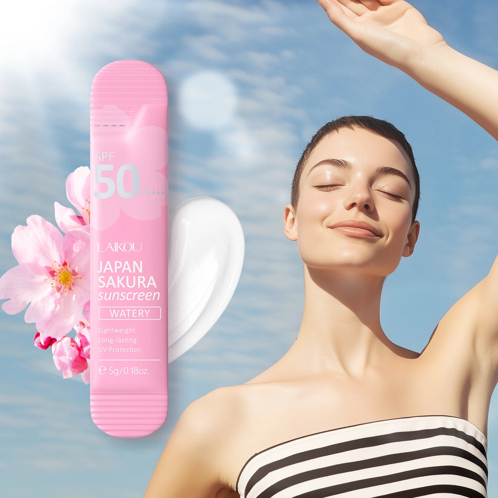LAIKOU Japanese Sakura Skin Care Set - Hydrating Nourishing Moisturizing Soften Rough Skin for Radiant Complexion
