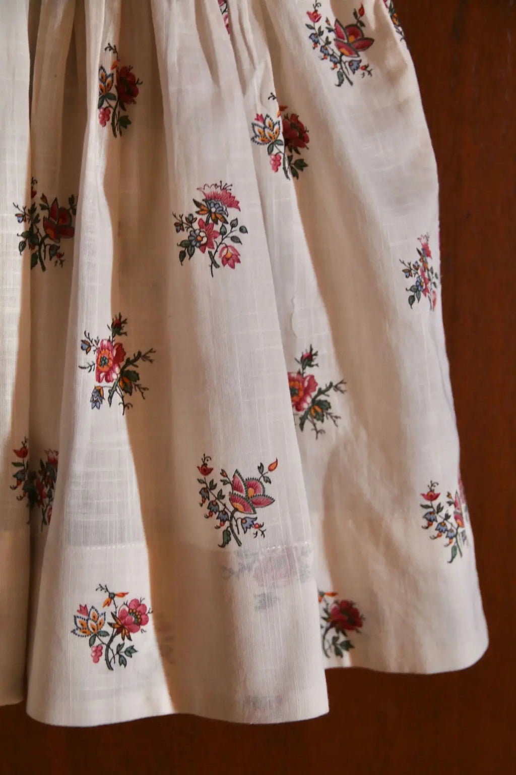 Children's Dress 2026 Summer New Product BD Girls Pastoral Embroidery Wrap Bubble Sleeve Shirt Skirt Princess Dress