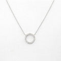 Collares Con Colgante Luxury White Round Pendant Necklaces Women'S Fashion Jewelry Choker Clavicle Chain Short Charm Necklace