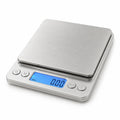 Báscula de cocina digital de acero inoxidable con pantalla LCD para pesar con precisión ingredientes de cocina y dietas