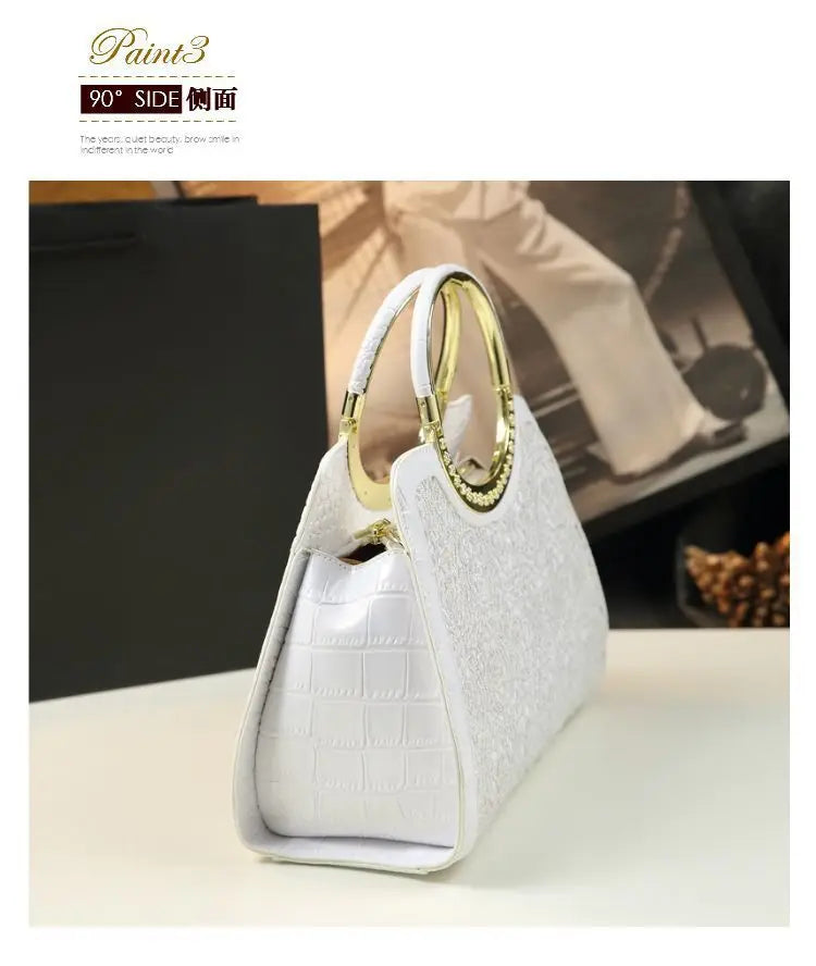 Fashion Popular Women's Bag High Quality Crocodile Pattern Shoulder Bag Trend Brand Genuine Leather Crossbody Bag Luxury Handbag
