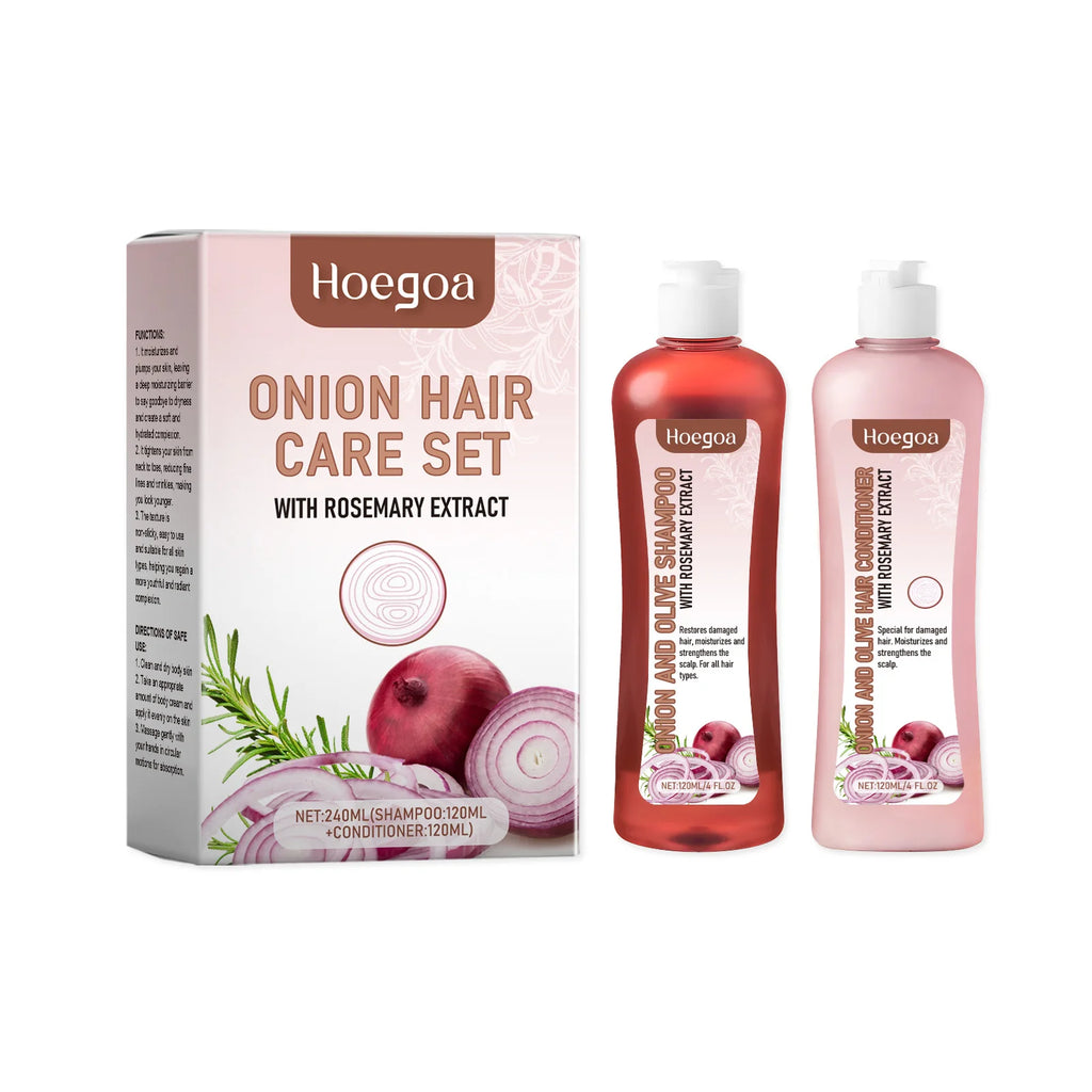 Onion and Rosemary Hair Shampoo and Conditioner Set - 240ml