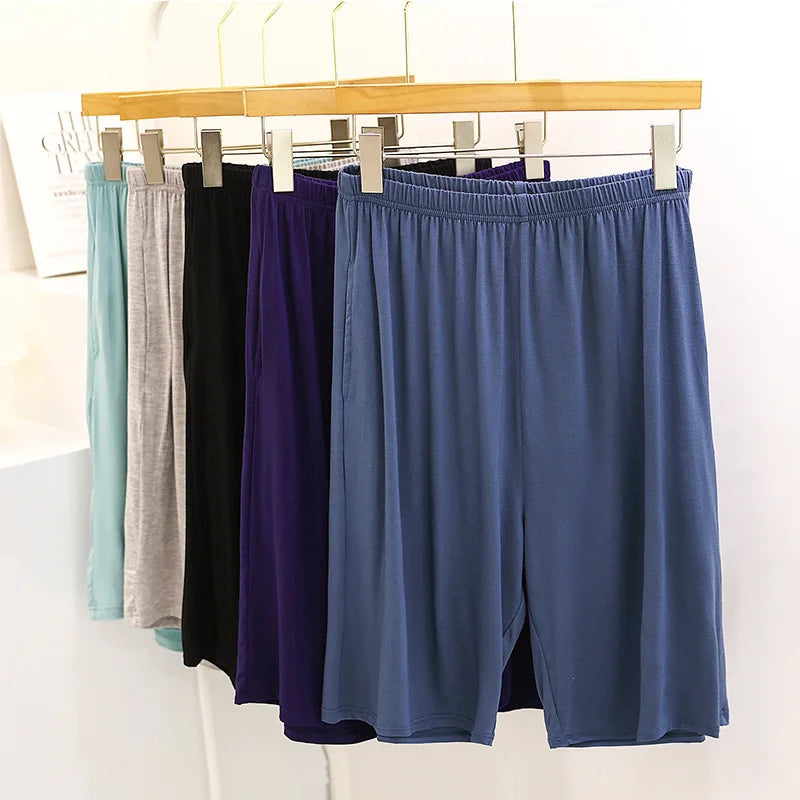 Fdfklak Women's Modal Pajama Pants - Knee Length Sleep Bottoms