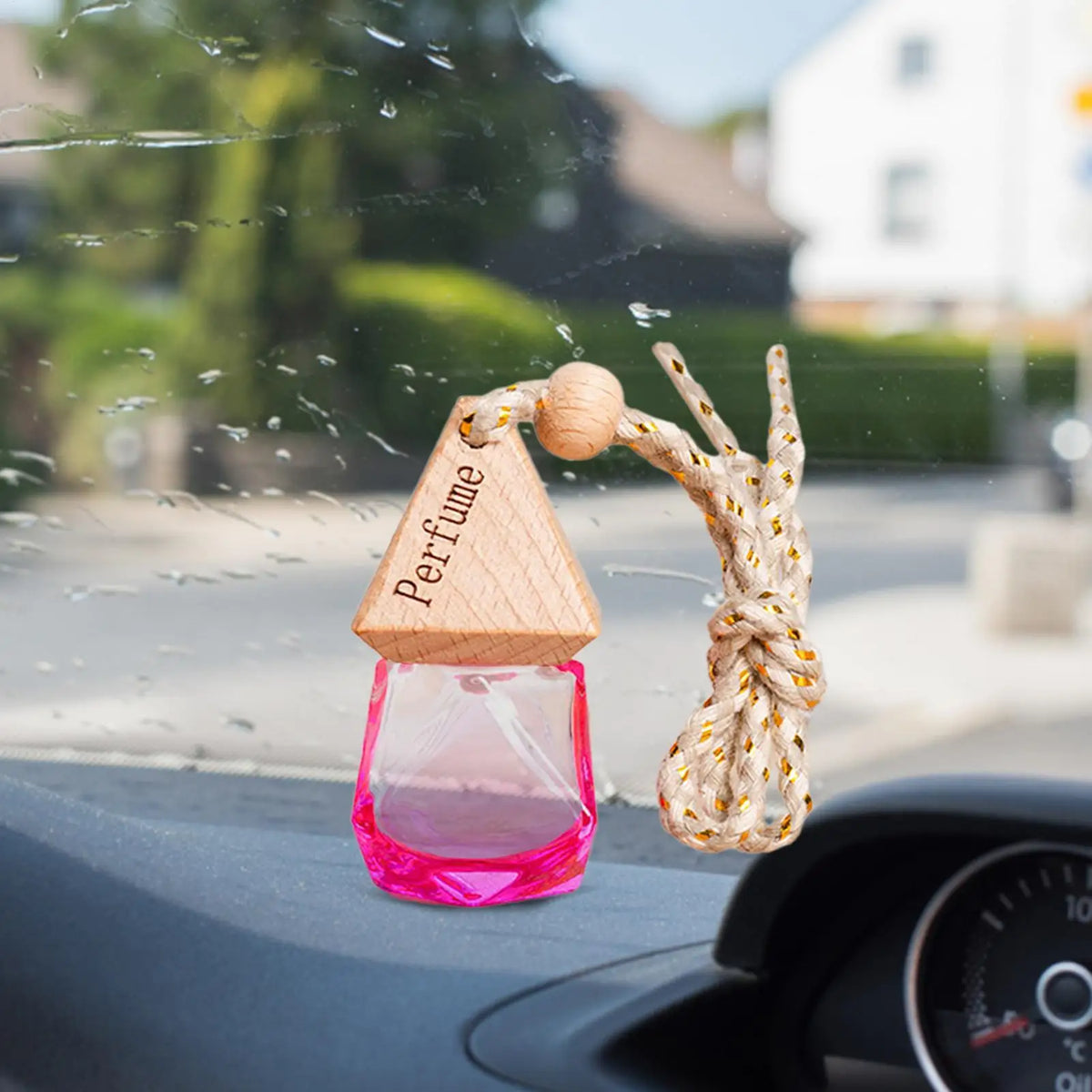 8ml Car Diffuser Bottle Hanging Perfume Fragrance Air Freshener Empty Glass Bottle for Automobiles Essential Oils Diffuser