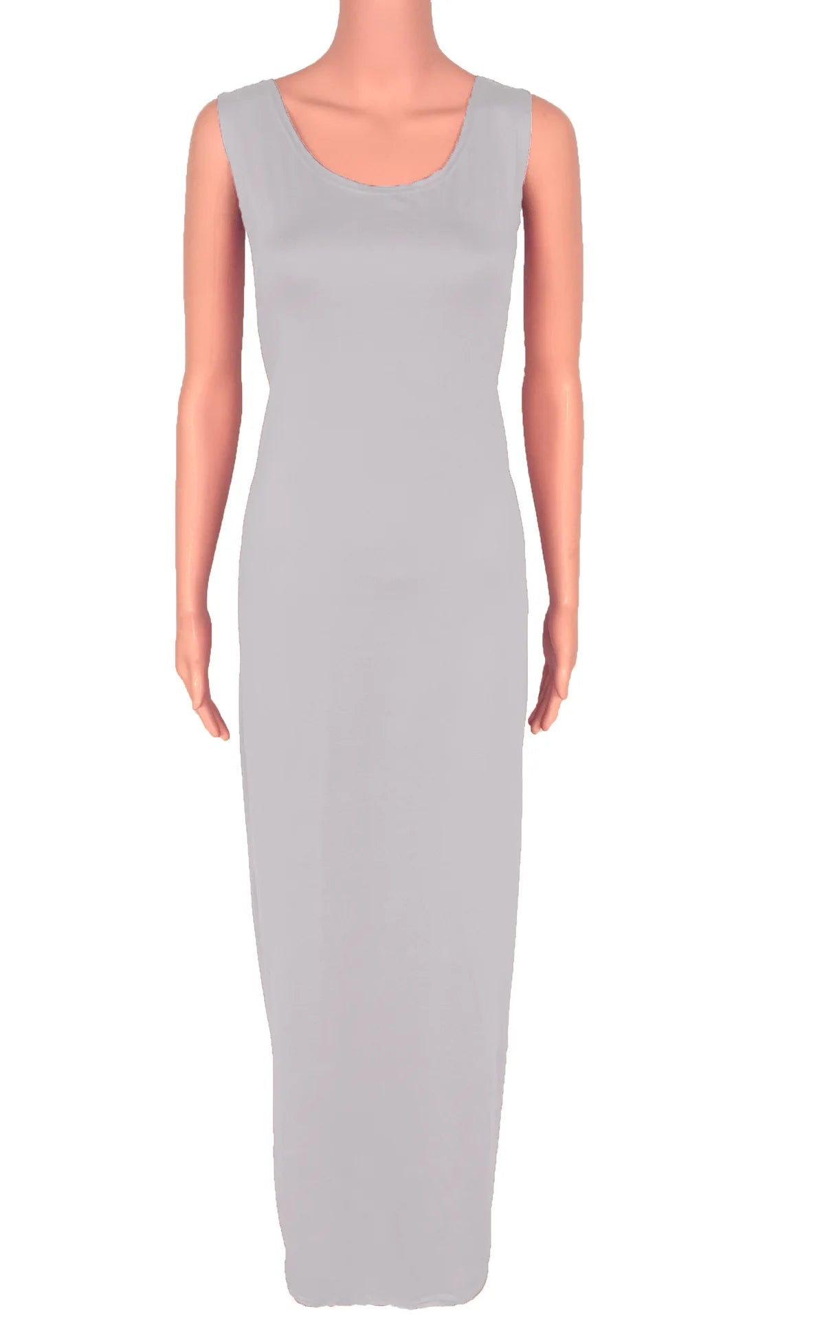 Sexy Solid Color Slim Bodycon Long Maxi Dress Women Elegant Sleeveless Skinny Dress Club Party Vestidos