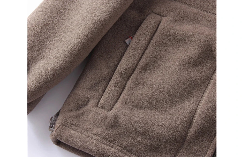 DIMUSI Winter Men's Polartec Fleece Jackets Man Velvet Windbreaker Coats Mens Mountain Ski Soft Shell Warm Jackets Clothing