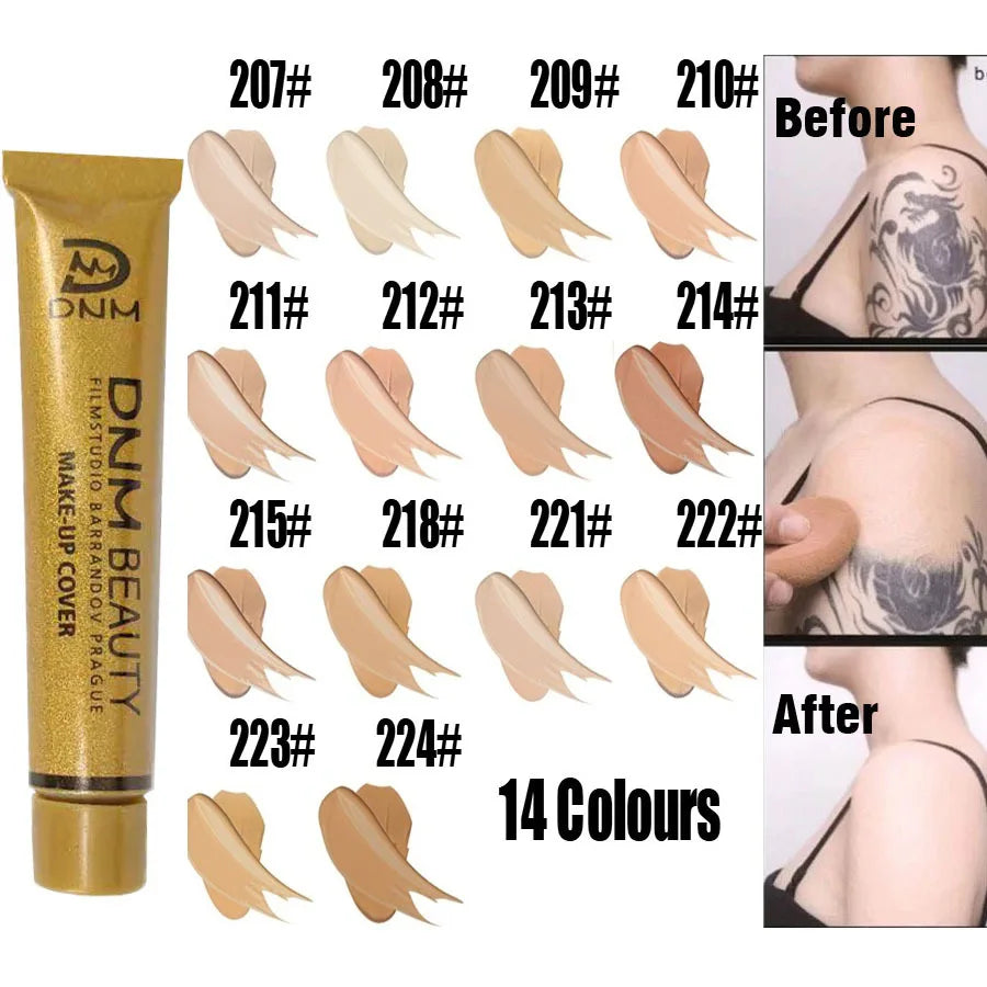 DNM High Quality Covering Concealer Makeup Moisturizing Face Concealer Foundation Waterproof Lasting Concealer Covering Cream