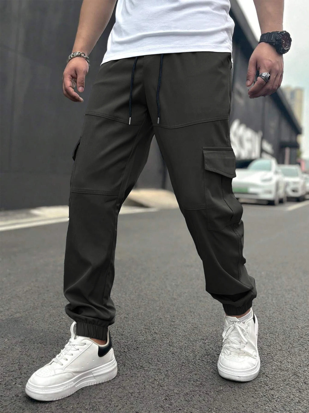 American Trendy Workwear Pants Casual Multi-Pocket Men's Harlan Loose Casual Trousers Comfortable Street Style Cargo Trousers