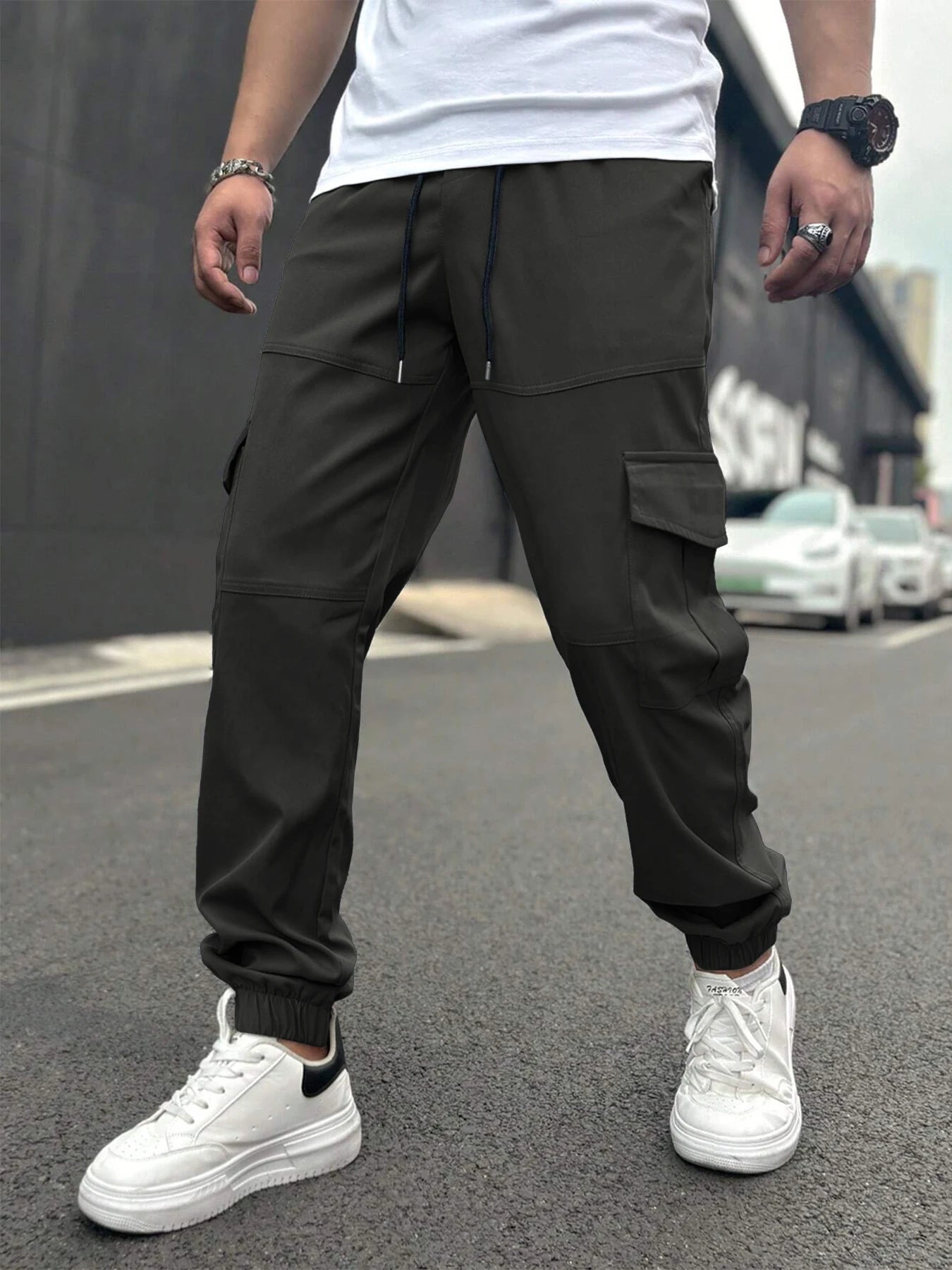 American Trendy Workwear Pants Casual Multi-Pocket Men's Harlan Loose Casual Trousers Comfortable Street Style Cargo Trousers