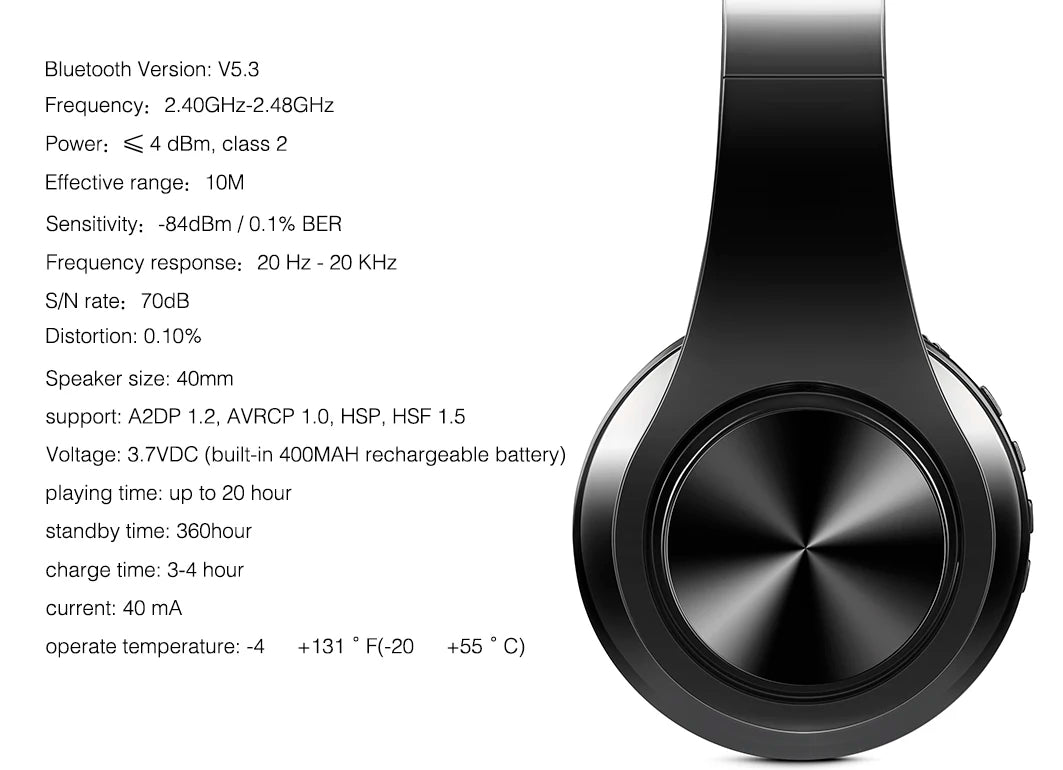 Auriculares inalámbricos dorados para hombre, audífonos estéreo con Bluetooth y micrófono incorporado, universales para Android e iOS
