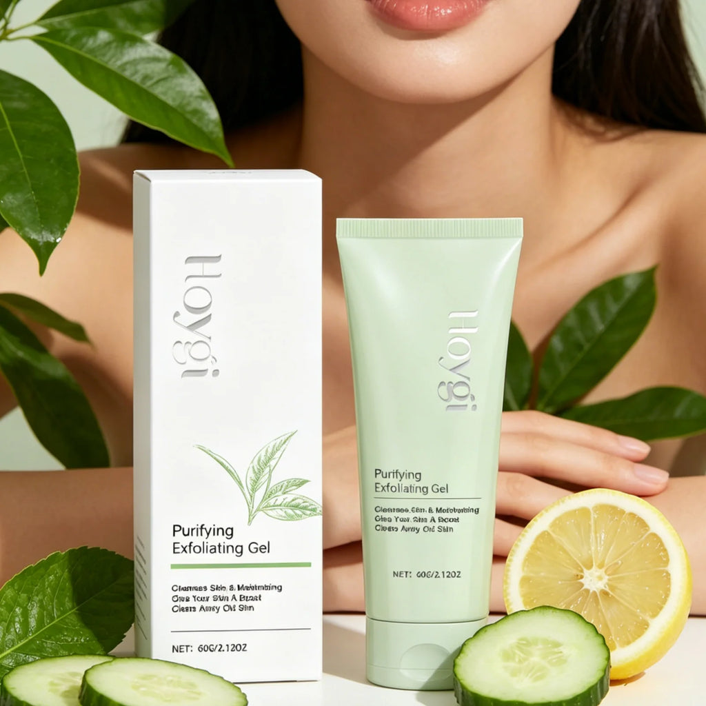 Hoygi Purifying Exfoliating Gel Remove Dead Skin Shrink Pores Oil Control Remove Blackheads Nourishing Face Exfoliating Gel 60g