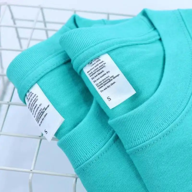 Summer Men's and Women's Purple Short Sleeve T-Shirt, 100% Cotton Round Neck Loose Unisex Tee, Breathable and Comfortable
