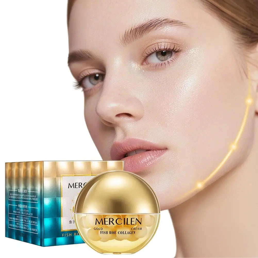 Mercilen Series Gold Fish Roe Collagen Cream/Essence/Mask Bosein Anti-Wrinkle Firming Hydrating Nourishing Skin Lightweight
