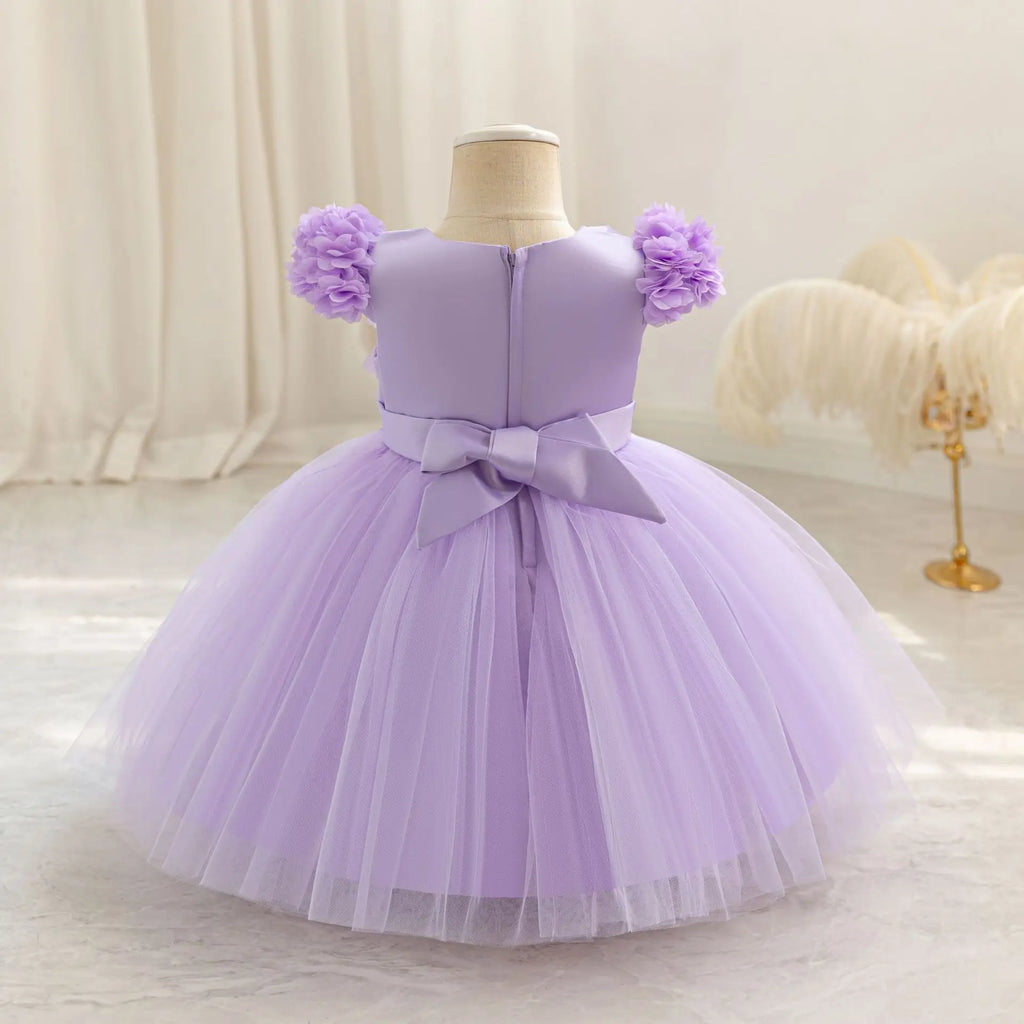 HETISO Baby Girl Butterfly Dress Sky Blue Kids Cute Tutu Sweet Holiday Ball Gown Summer Children's New Year Costumes 1-5Y