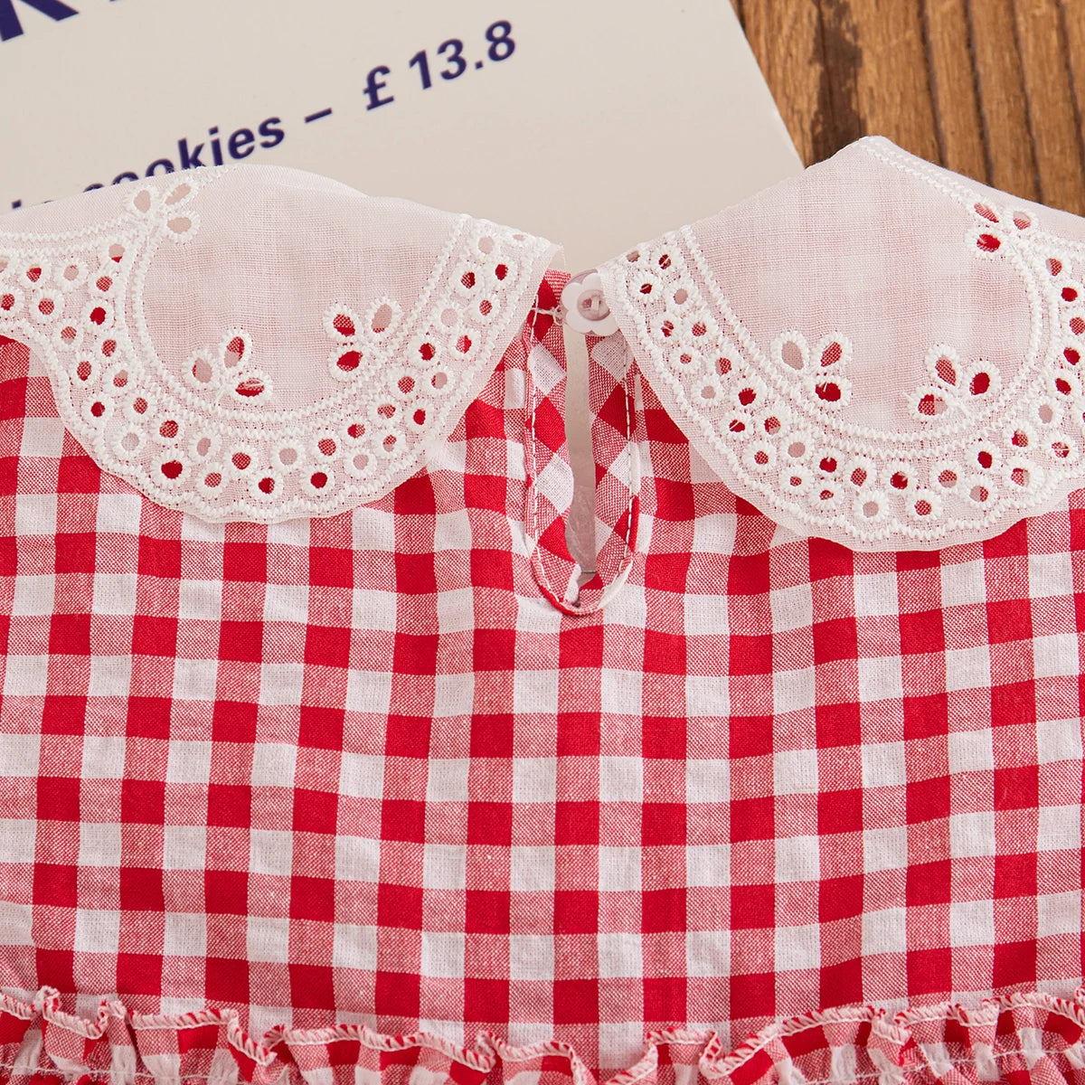 Summer New Baby Girl Plaid Dress Cute Red Strawberry Children'S Clothing (6 Months -3 Years Old)