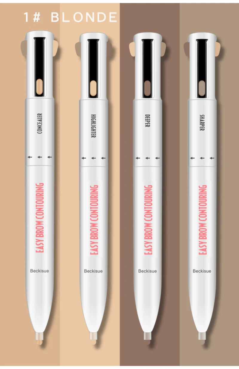 4in1 Rotate Eyebrow Pencil Waterproof Microblading Eyebrow Pen Tint Tattoo Makeup Cosmetic Natural Long Lasting Eye Brow Pencil