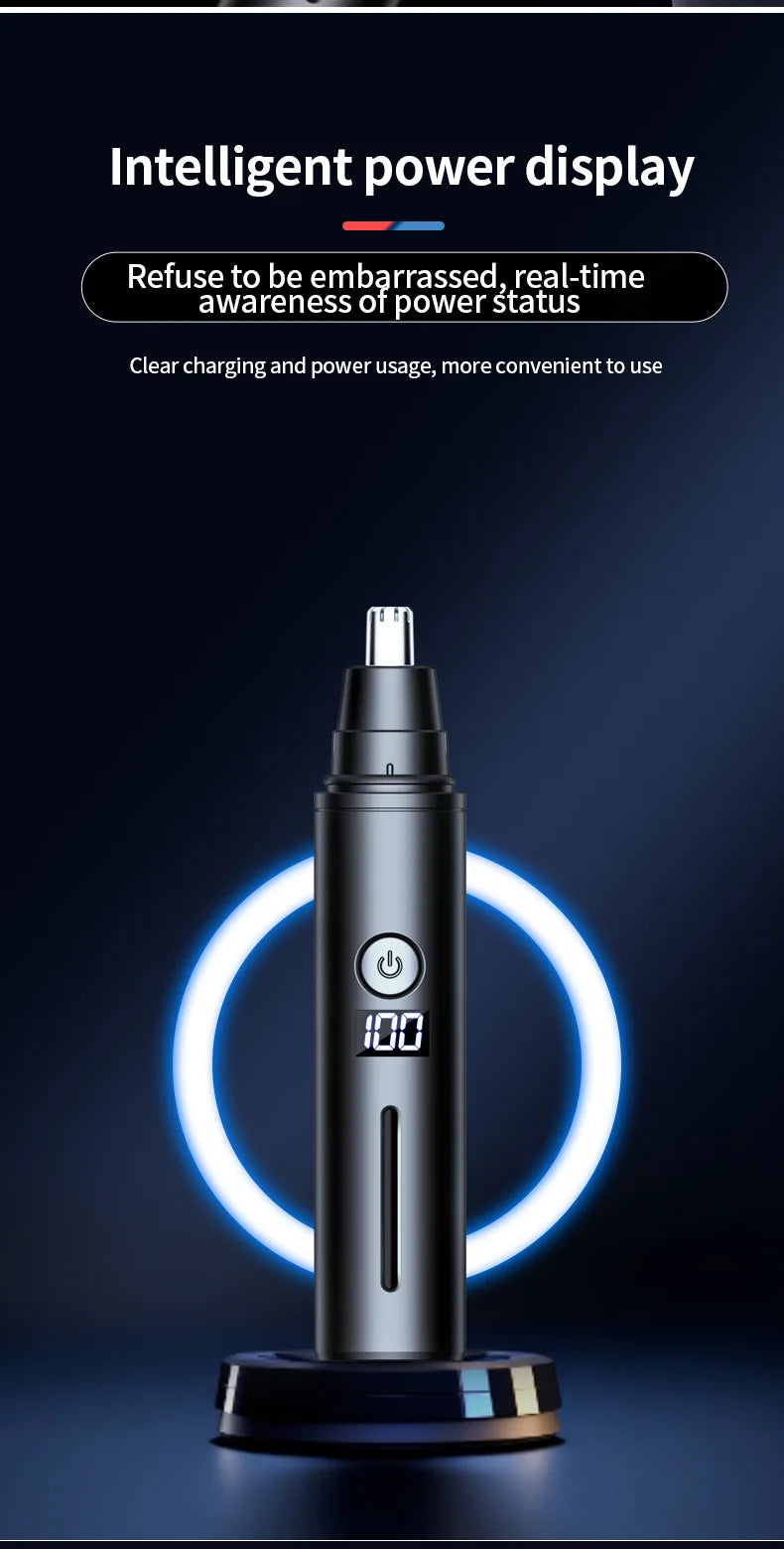 Mini Pocket Nose Hair Trimmer Painless Clipper Nose Ears Hair Eyebrow Waterproof Portable Trimmer For Men Women