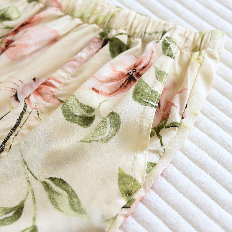 Cloud Cotton Story Women's Floral Pajama Pants - 100% Viscose Loose