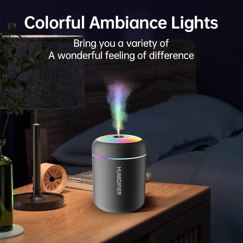 Searide 180ml Mini USB Ultrasonic Humidifier - Aroma Diffuser