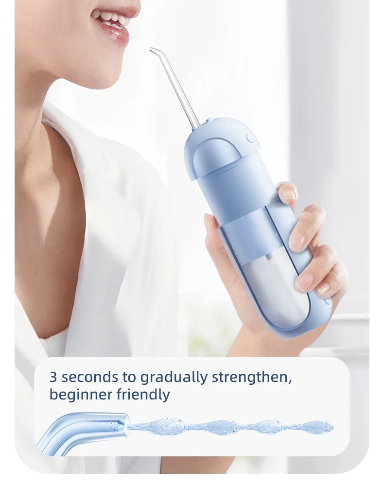 Cepillo de dientes eléctrico portátil con irrigador dental para limpiar los dientes, irrigador bucal doméstico para limpiar los dientes