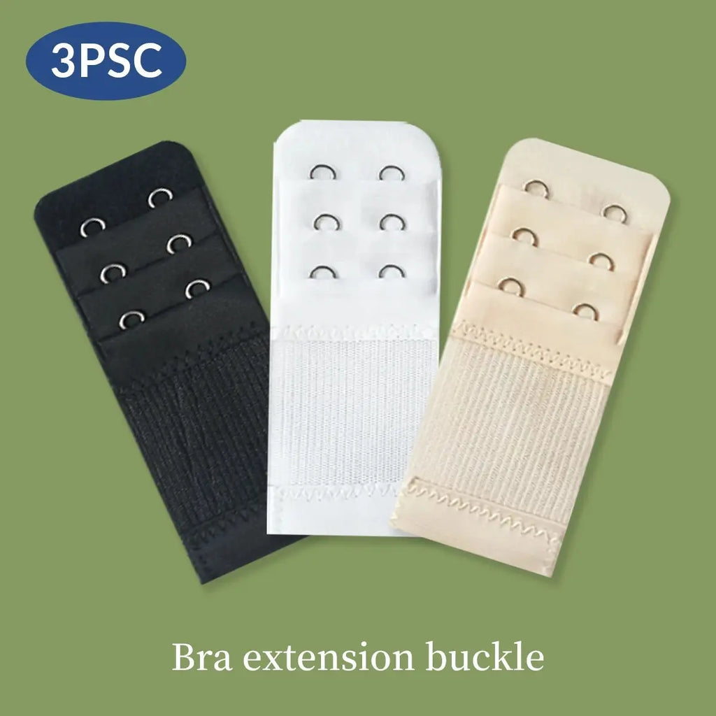 3 Pieces, 3 Rows With 2 Hook Extension Straps, Elastic, Soft And Comfortable Bra Straps, Women'S'S Underwear Accessories