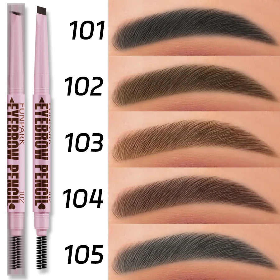2 In1 Eyebrow Pencil Professional Cosmetics Makeup For Women'S 5 Colors Waterproof Eyebrow Tattoo Brush Long Lasting Eyebrow Pen