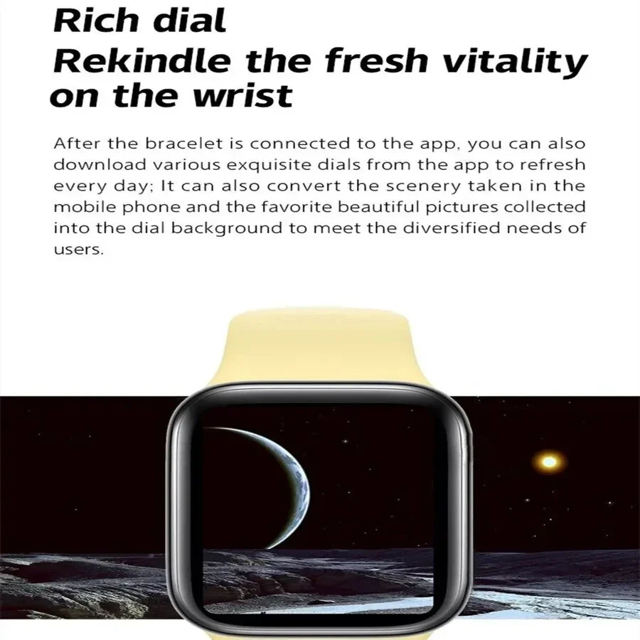 Nuevo Smartwatch 2025 para hombres, teléfono Android iOS, pantalla de 1.73", llamadas Bluetooth, monitoreo de oxígeno en sangre y presión, Smart Watch para mujeres