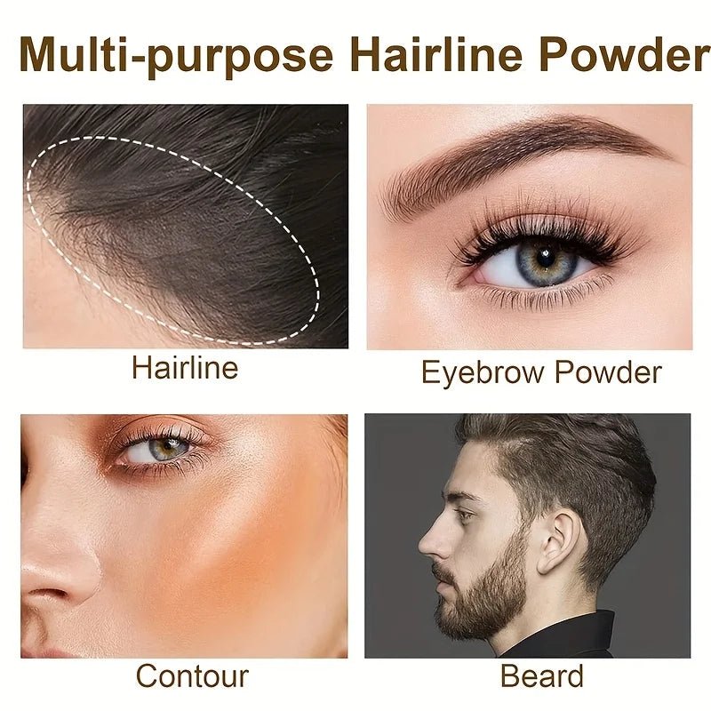 14 Color Temporary Hairline Powder Stick,Waterproof Hairline Filling Powder,Hair Shadow Powder,Hair Shading Sponge Pen