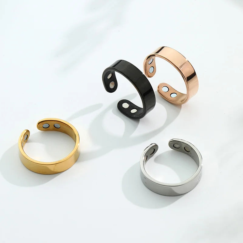 Magnetic Anti Snoring Device Ring Therapy Acupressure Against Finger Ring Anti Snore Sleep Aid for Snoring Treatment