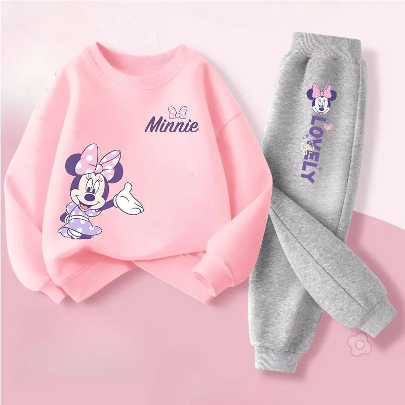 Hot Toys Girls' Cartoon Knit Sweatshirt and Pants Set - 4-6Y