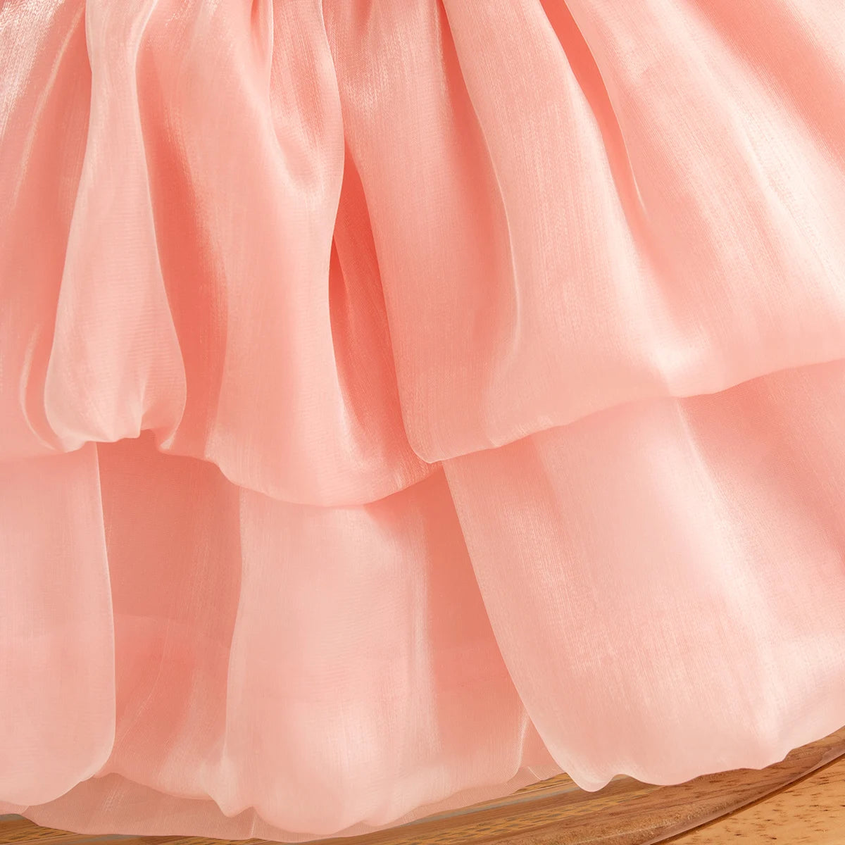 Girls Dresses Summer Mesh Multi-Layer Tulip Baby Girl Dresses Cute Little Fly Sleeve Girls Princess Dresses Baby Girl Clothes