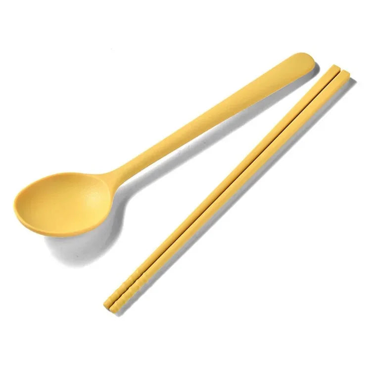 Colección de utensilios de cocina de silicona para cenar Palillos de sushi Cucharas de café y postre