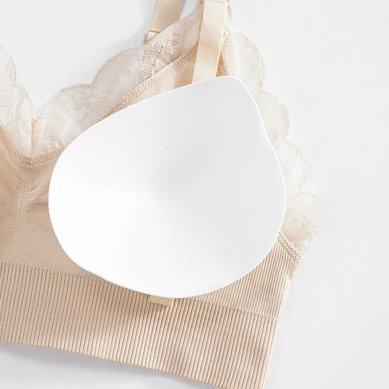 Plus Size Wireless Front Open Nursing Bra Soft Lace Breathable Seamless Maternity Breastfeeding Bras Maternal Support Pregnant