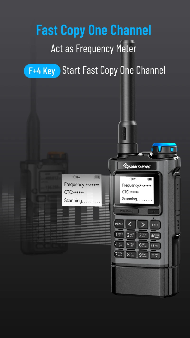 Quansheng UV K1 Mini Walkie Talkie Wireless Set Hunting Camping Long Range Ham Communication Radio K6 Walkier Talkie Transceiver