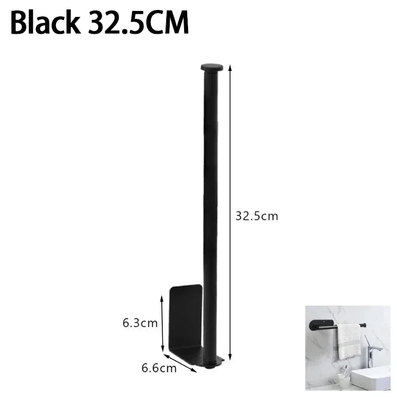 Toallero de cocina de acero inoxidable, soporte para papel de cocina, organizador debajo del fregadero, estante de almacenamiento alargado, accesorios para fregadero SNJ007