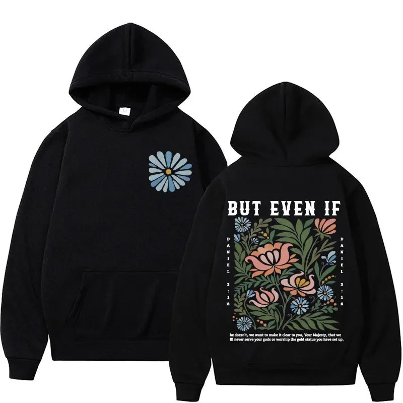 Christian Bible Verse Graphic Fleece Hoodie - Unisex Vintage Style