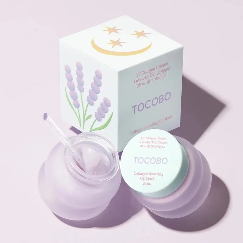 South Korean Skincare Brand Tocobo Ice Cream Texture Lip Mask Repair Ultra Moisturizing Lip Balm Hydrating Glow Non-irritating