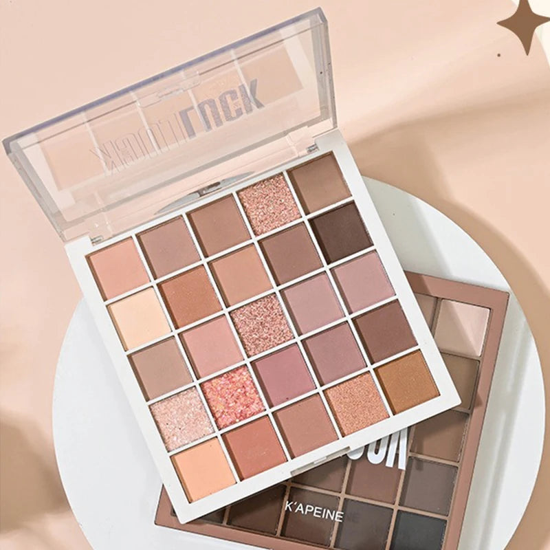 25Color Professional Eyeshadow Palette Eye Glitter Long Lasting Eye Shadow Pallet  Korean Makeup Palette Eye Shadow for Beginner