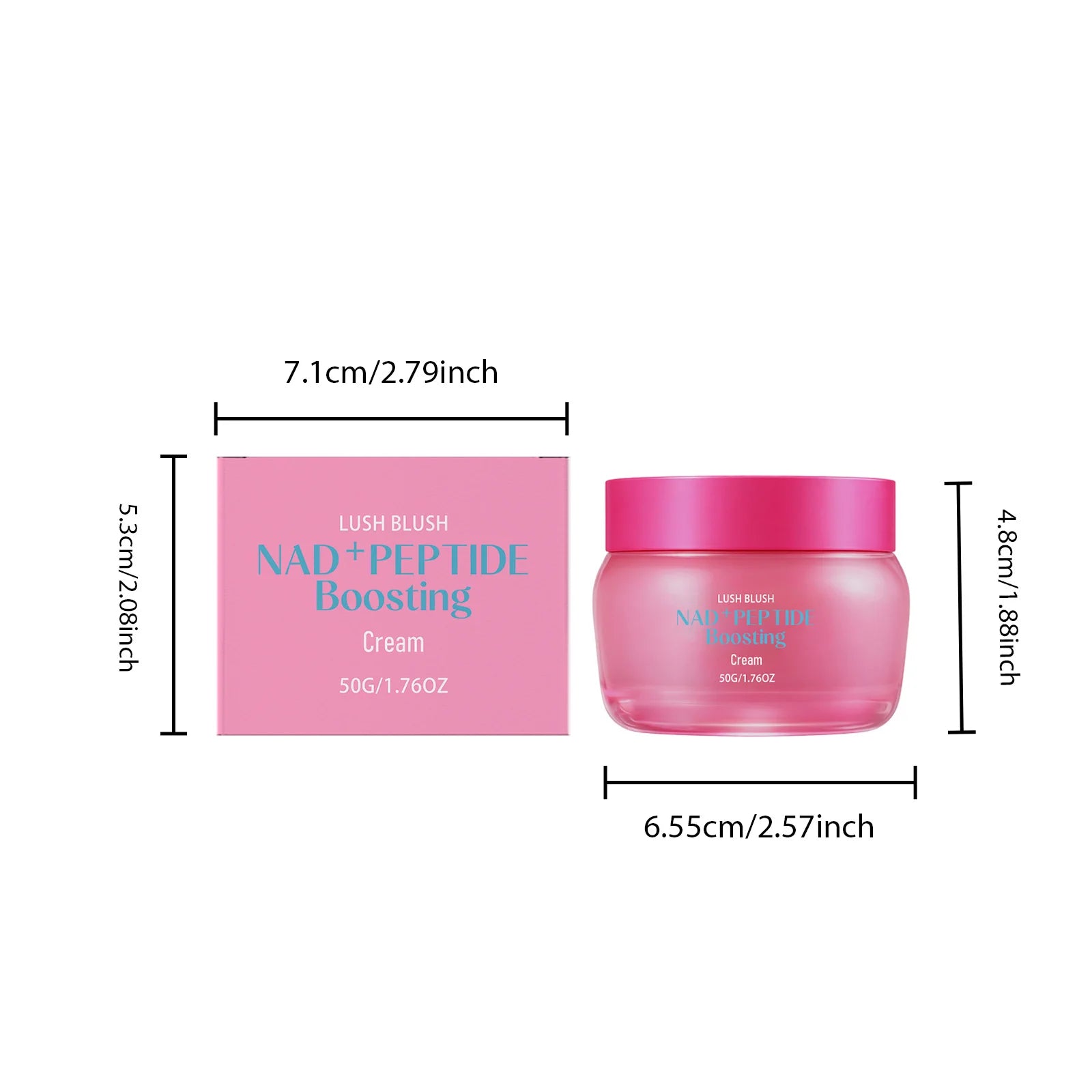 NAD+ Peptide Boosting Cream Anti-Wrinkle Firming Lifting Hydrating & Repairing Face Cream for Sagging Skin Daily Skincare