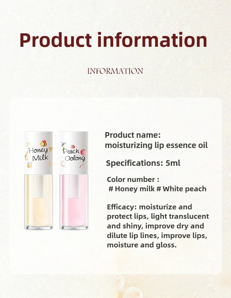 Korean Beauty Moisturizing Lip Ink Gloss Jelly Lipstick Big Brush Labial Lips Bright Oil Balm - Moisture & Color in One