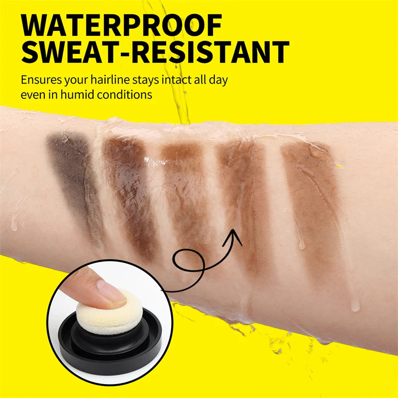 Waterproof Hair Shadow Powder Temporary Hairline Repair Filling Powder Gray Coverage Hair Loss Hairline Powder Makeup Concealer