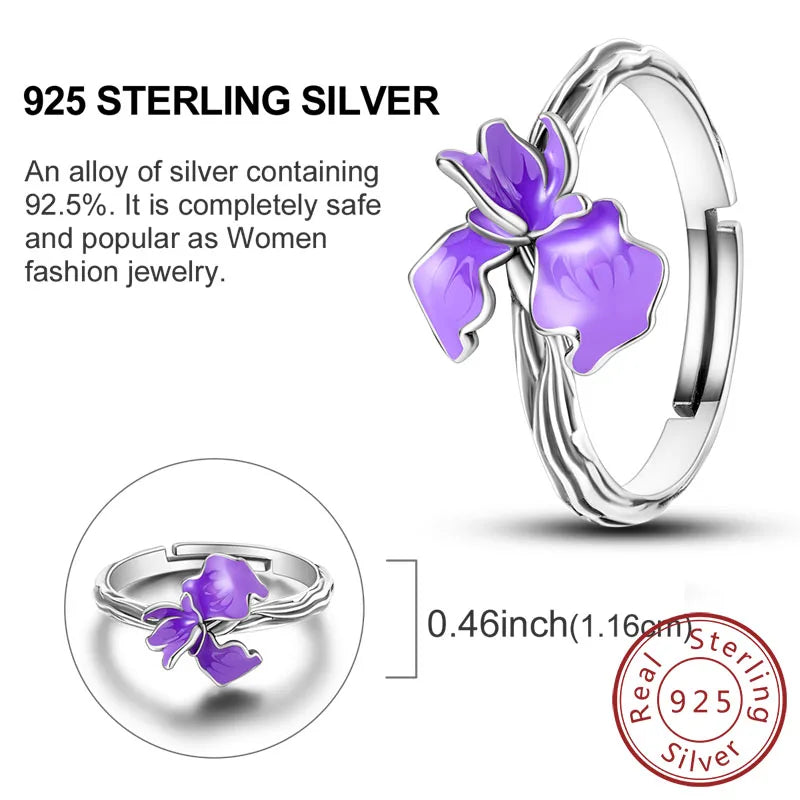 Rings Original 925 Sterling Silver Rings Bow Heart Sun Moon Star Zircon Rings For Women'S Jewelry Birthday Anniversary Gifts