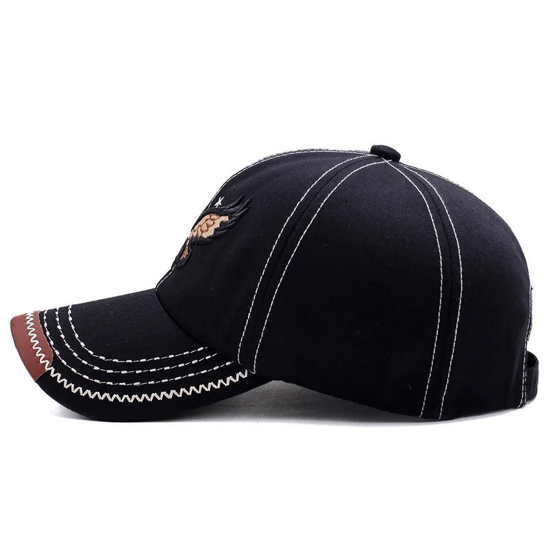 Hats Men'S And Women'S'S Four-Season Shade Baseball Cap Eagle Embroidery Korean Version Trendy Casual Couple Sunscreen Sun Hat