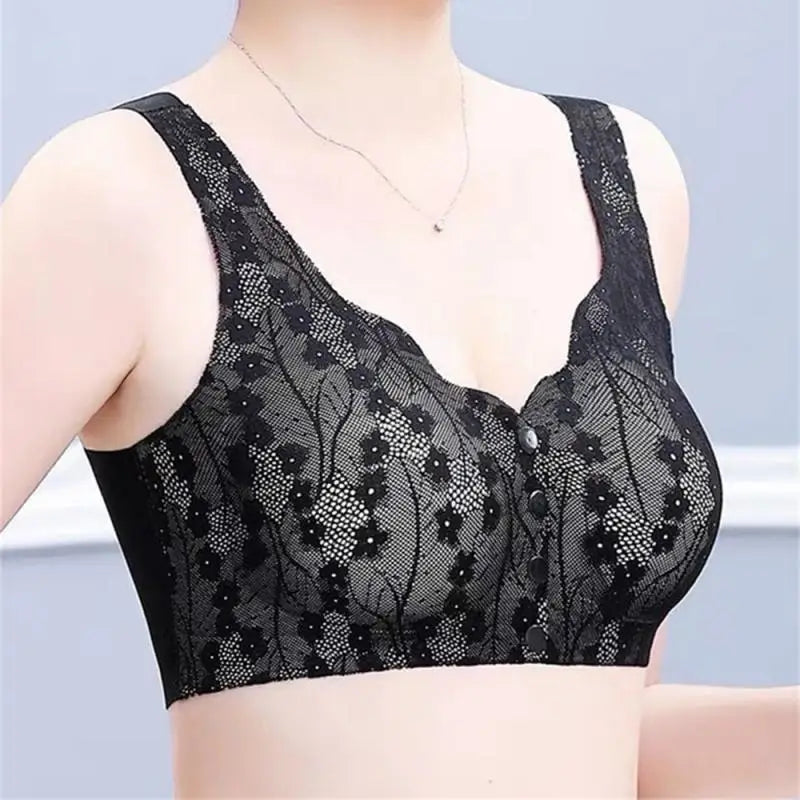 Women's Plus Size Wire-Free Soft Bra – Breathable Thin Cup Vest Undershirt for Everyday Comfort