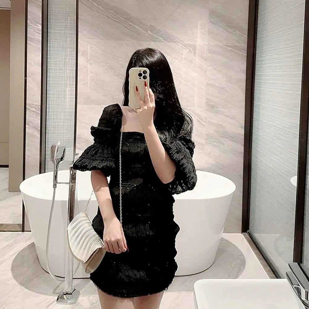 Elegant Glitter Evening Bags Chain Sequins Clutches Shoulder Bag Women Ladies